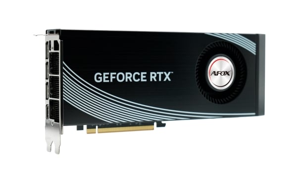 AFOX is launching a rare two-slot GeForce RTX 4090 with a blower fan