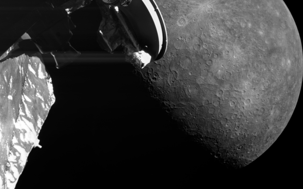 Space probe snaps phenomenal pictures of Mercury showing tectonic curiosities and a new crater